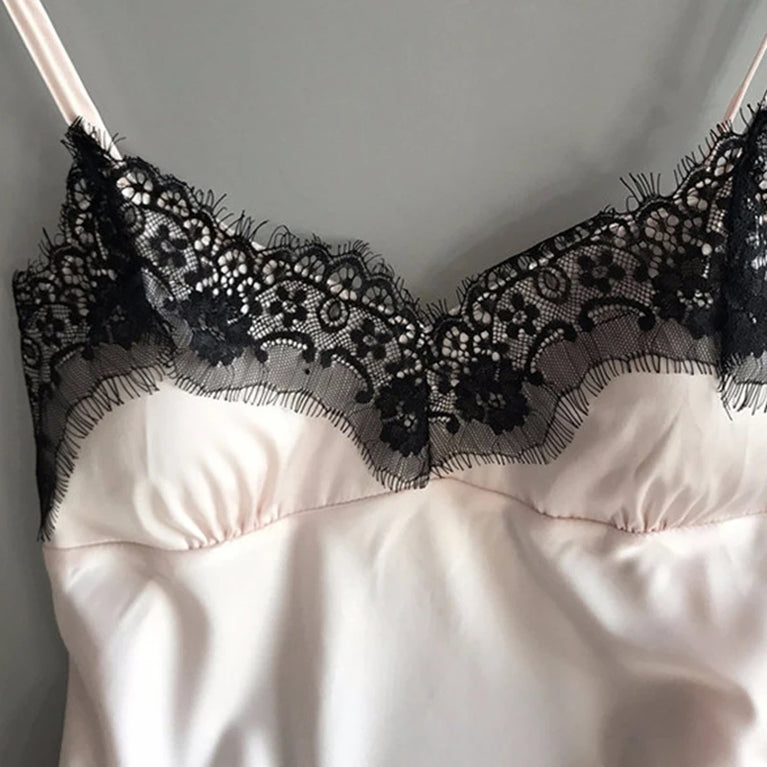 100% Pure Silk Pajama Set | V-Neck Suspender Cami & Shorts
