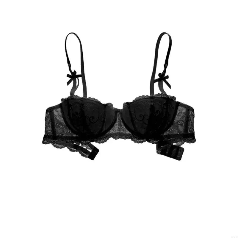 Balconette Lace Shelf Bra | Low-Cut Underwire Push-Up Duo