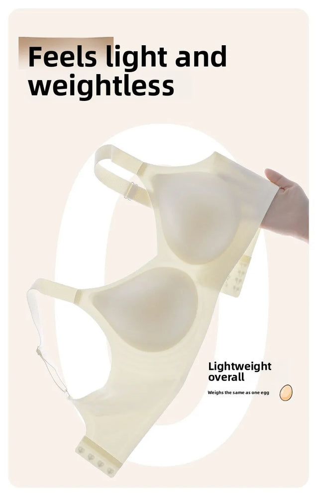 Ice Silk Wireless Shapely Bra | Anti-Sagging Full-Cup Support