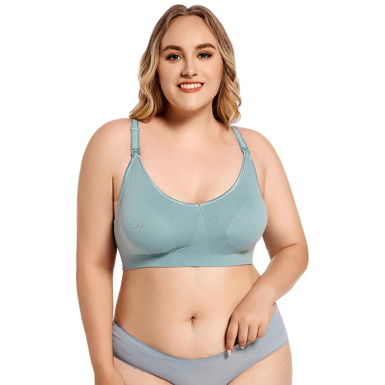 Plus Size Nursing Bra | Anti-Sagging Wireless Fit