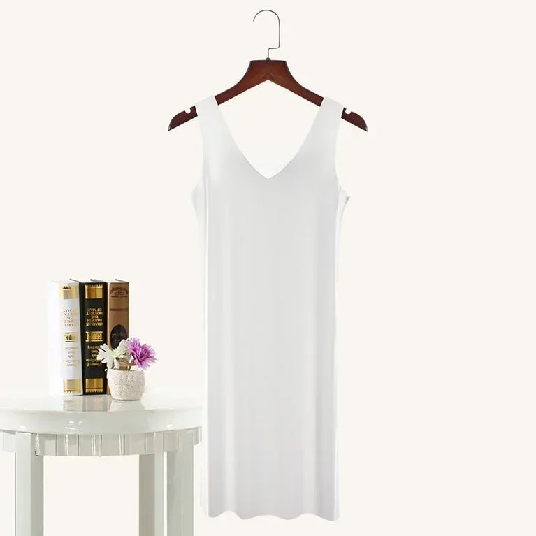 Seamless Ice Silk Full Slip | Plus Size Underskirt
