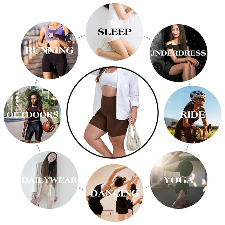 High-Waist Shapewear Shorts | Tummy Control & Anti-Chafing Shaper