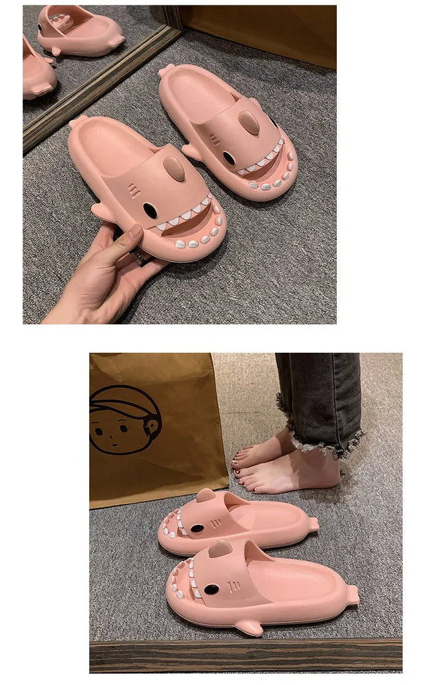 Shark Cloud Slides | Thick-Sole Anti-Slip Sandals