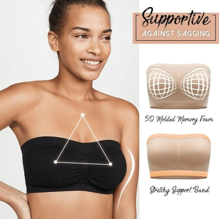 Invisible Stretch Strapless Bra | Anti-Slip Summer Bralette
