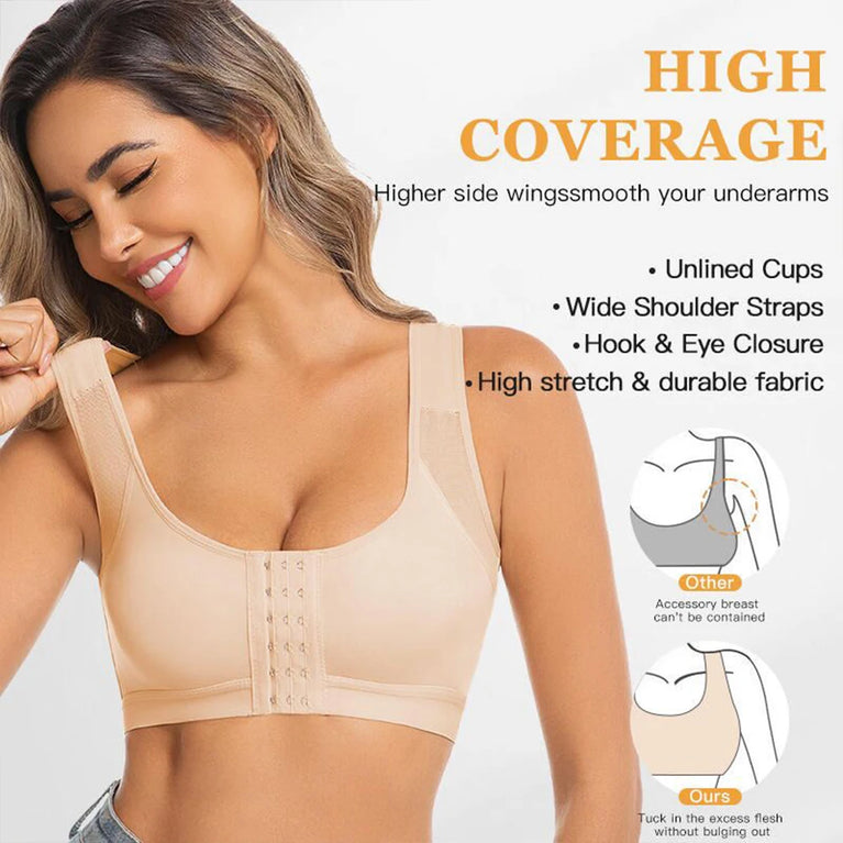 Front-Closure Compression Bra | Wireless Post-Op Fit