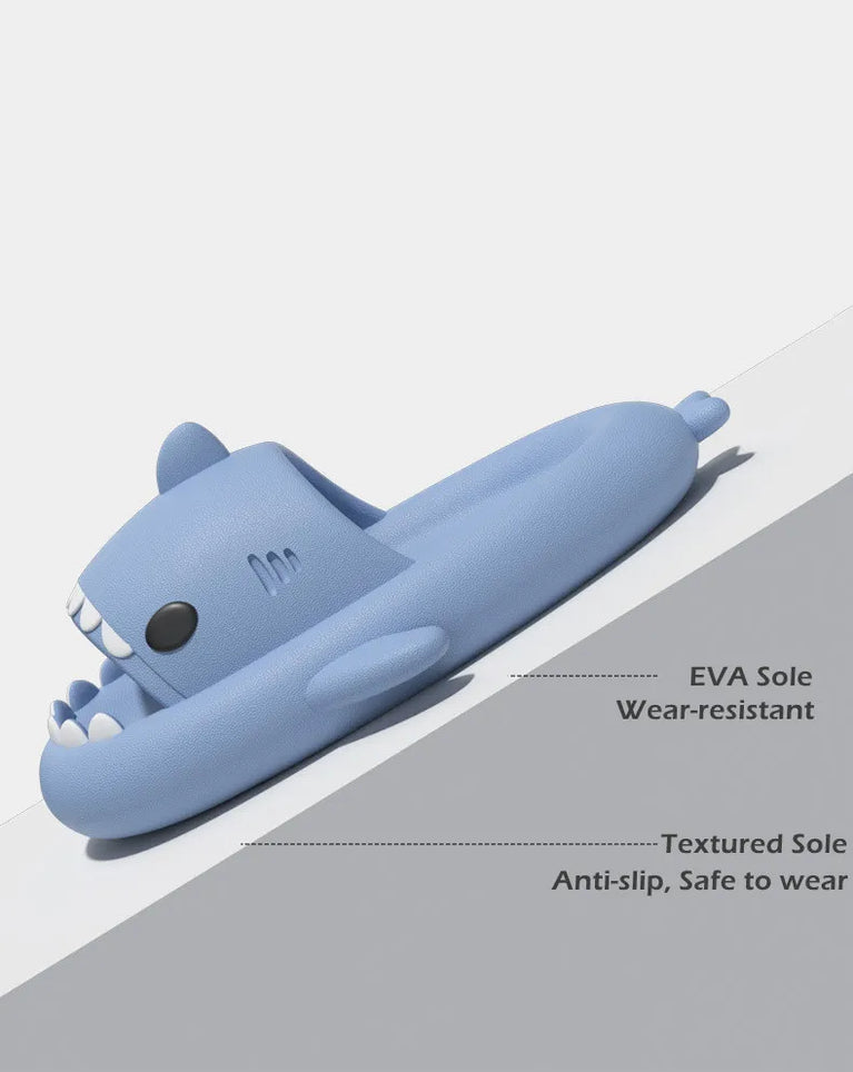 Cute Shark Platform Slides | Unisex Soft EVA Summer Sandals
