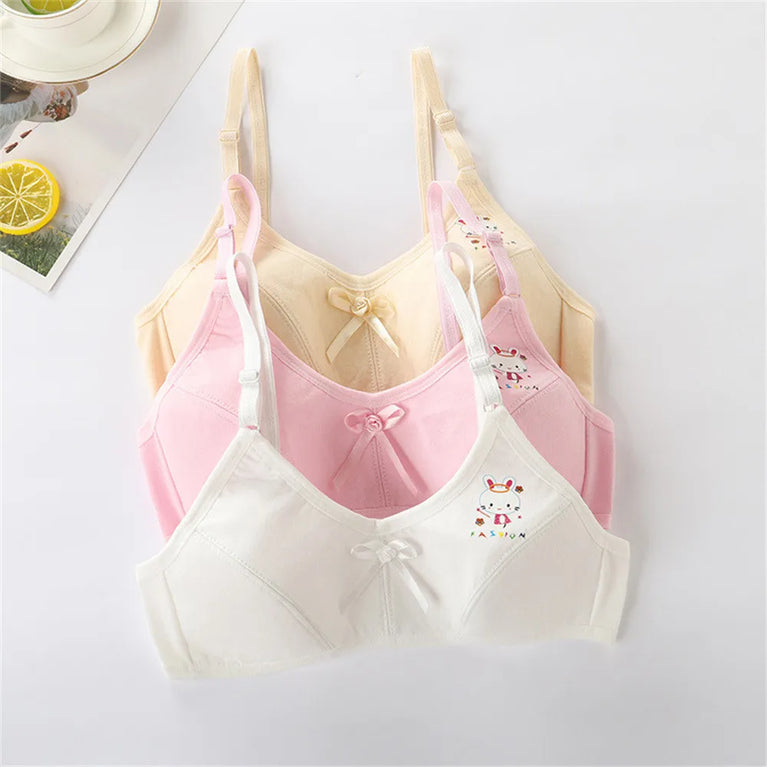 Teenage Double-Layer Training Bra | Soft Cotton Sport Duo