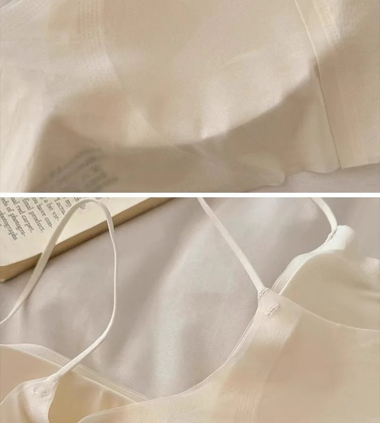 Summer V-Neck Seamless Bralette | Gathered No-Trace Comfort