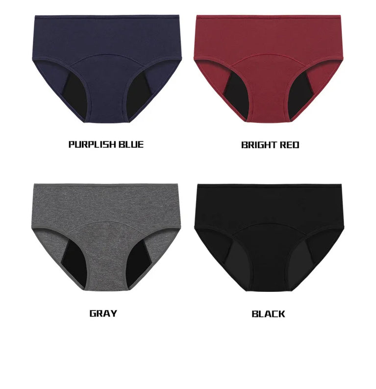 3pc Leakproof Briefs | Cotton Physiological Set