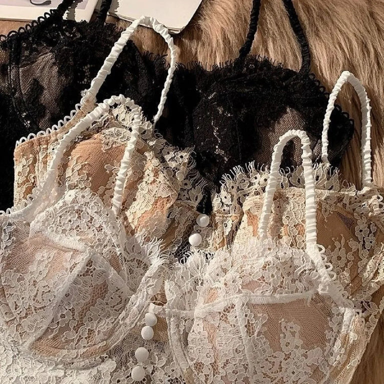 Lace Push-Up Underwire Bra | Summer Thin Full-Cup Lingerie