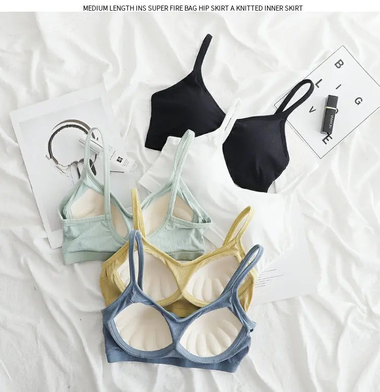 Ice Silk Seamless U-Shape Bra | Breathable Summer Sport Vest