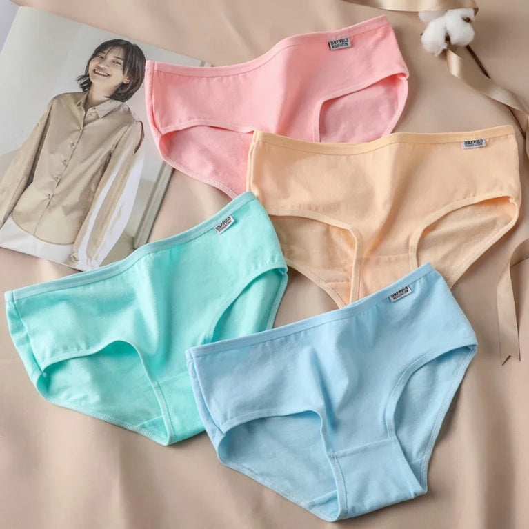 3pc Mid-Rise Cotton Briefs | Breathable Plus Size Comfort Set