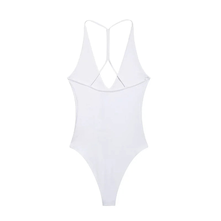 Backless Bustier Bodysuit | Sexy Sleeveless Summer Top