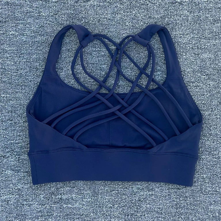 Seamless Performance Sports Bra – Breathable Fitness Support