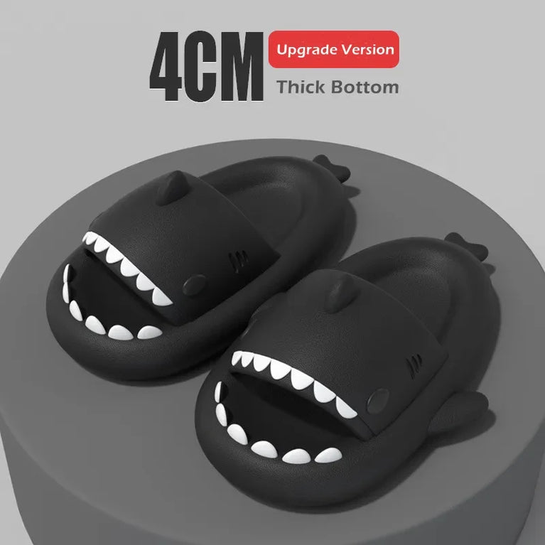 Cute Shark Platform Slides | Unisex Soft EVA Summer Sandals