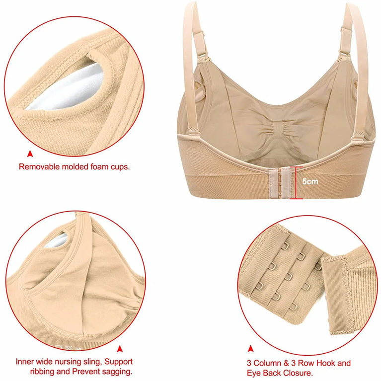 Maternity Nursing Bra | Breathable Wirefree Breastfeeding Support