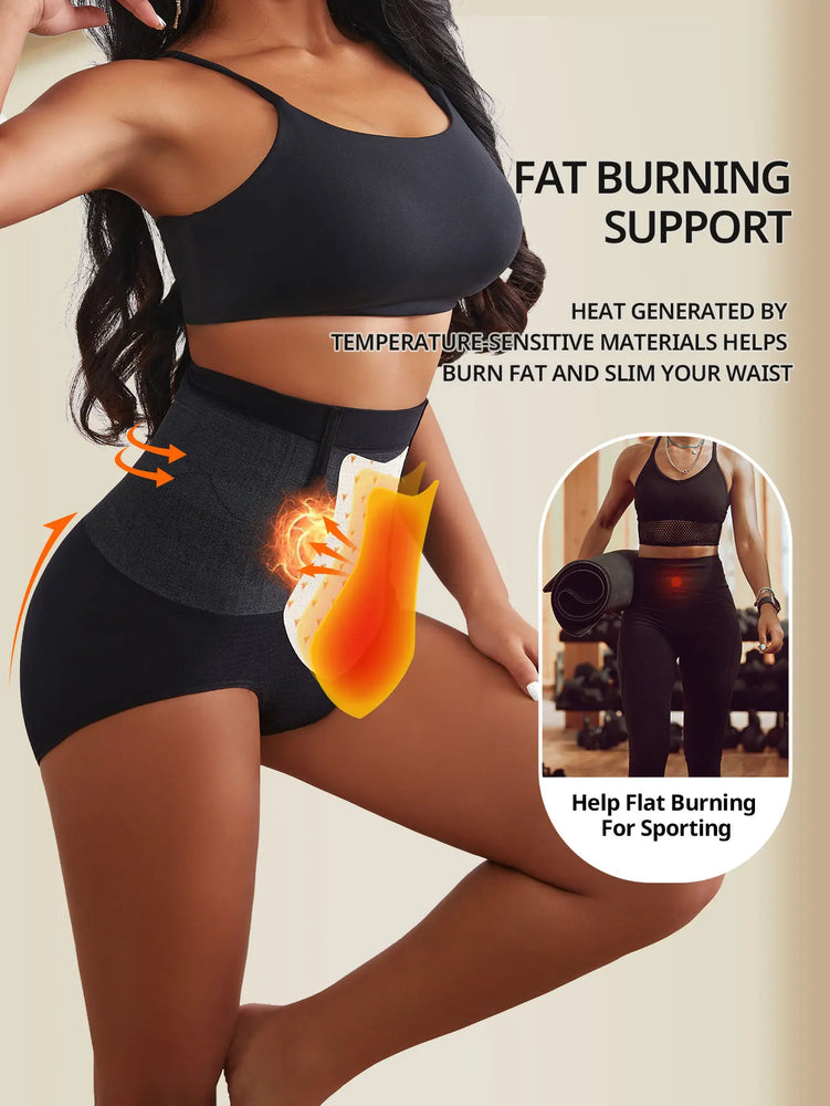 Seamless Tummy Control Panties | High-Waist Thermal Sculpting Underwear