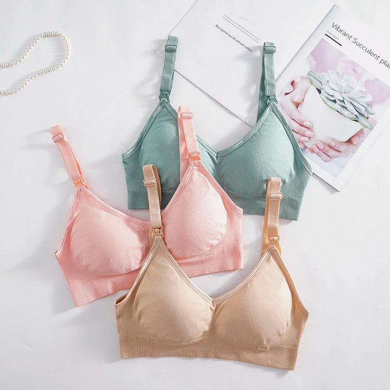 Plus Size Nursing Bra | Anti-Sagging Wireless Fit