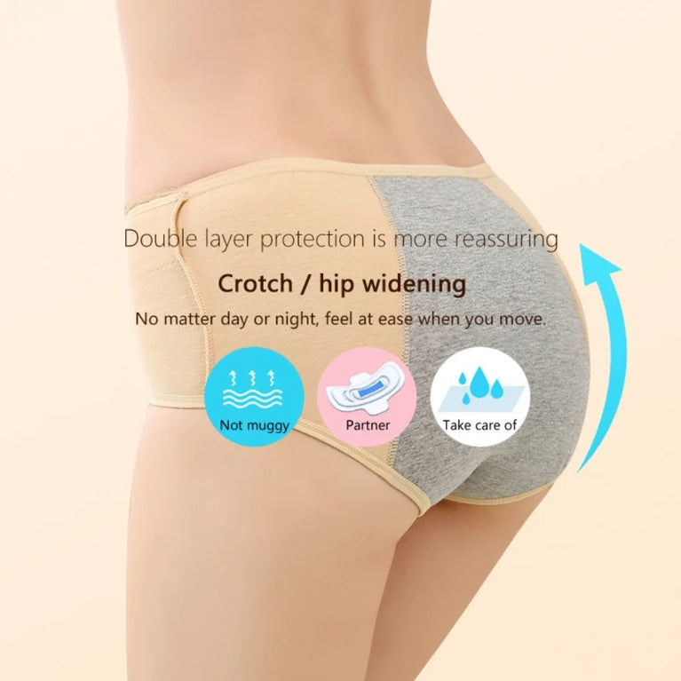 High-Rise Period Briefs | Leakproof Cotton Underwear