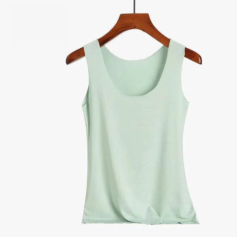 Women Summer Tight Fit Sleeveless Street Tank Top Bra