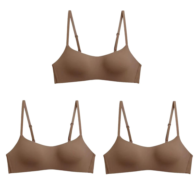 Seamless Half-Cup Bra – Wireless Lift & Convertible Support