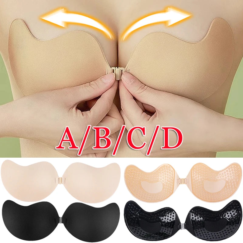 Invisible Silicone Strapless Bra | Self-Adhesive Push-Up Fit