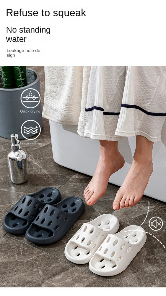 Quick-Dry Bathroom Slides | Odour-Free Lightweight EVA Slippers