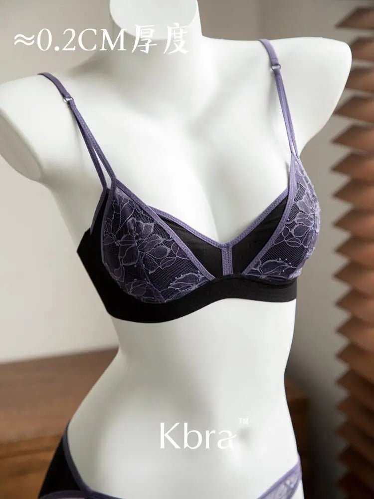 Lace Triangle Bralette Set | Sexy Wire-Free Summer Lingerie