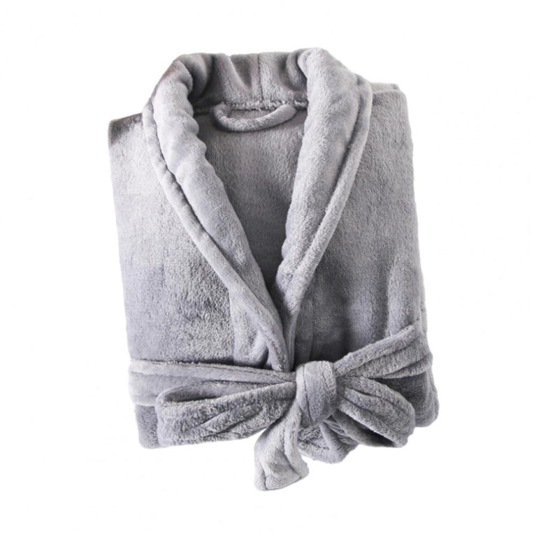 Unisex Fleece Bathrobe | Warm Thick Winter Sleepwear