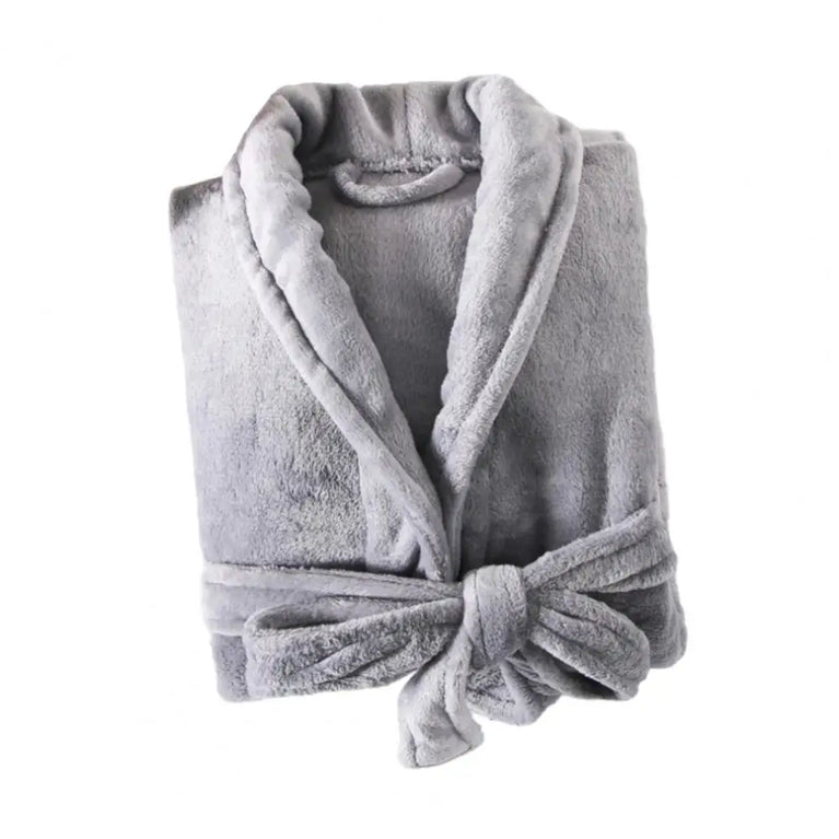 Unisex Fleece Bathrobe | Warm Thick Winter Sleepwear