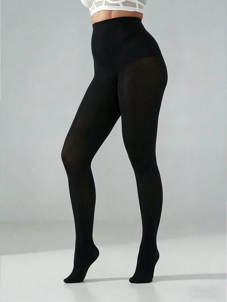 80D Opaque Stretch Plus Size Nylon Tights for Women Multi Color