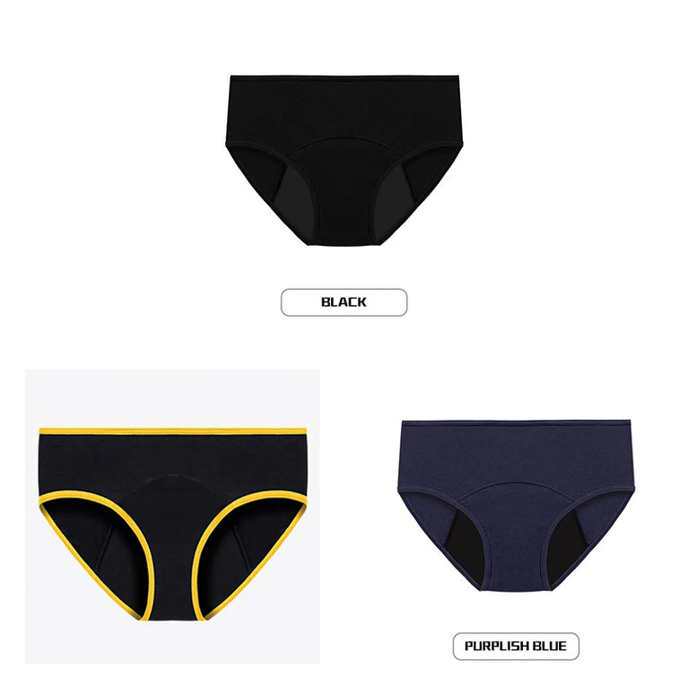 3pc Leakproof Briefs | Cotton Physiological Set
