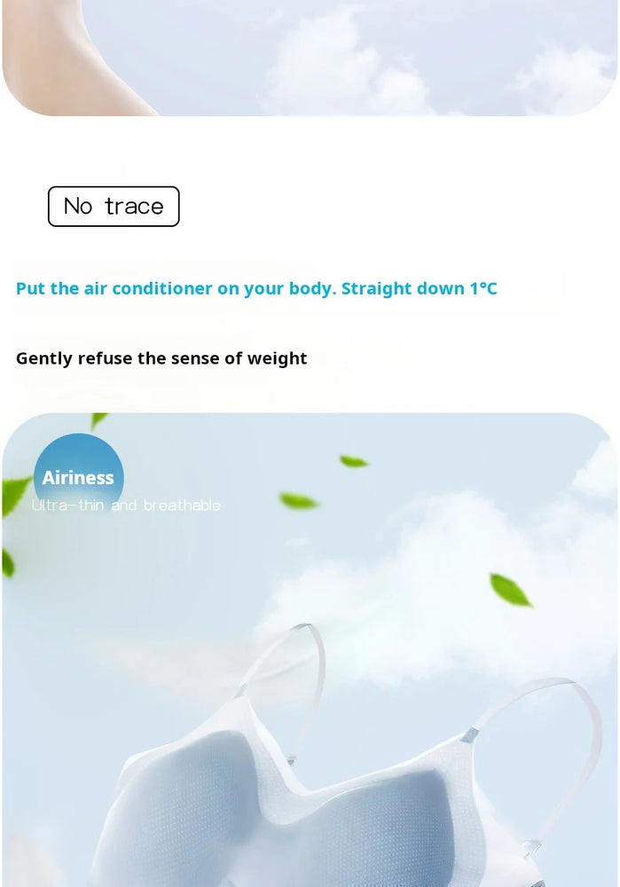 Summer Ice Silk Bralette | Seamless Air-Cooling Push-Up