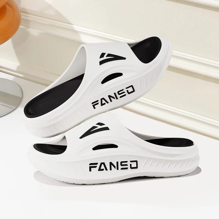 Soft Anti-Slip Summer Slides | Med-Heel Quick-Dry Slippers