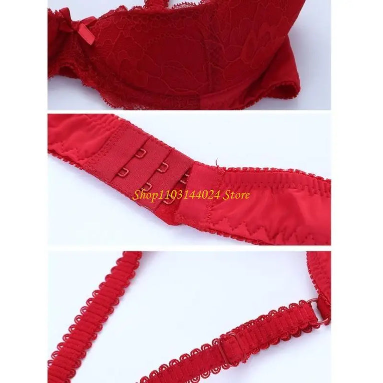 Deep V Plunge Low-Cut Bra – Sexy Cotton Push-Up Lingerie