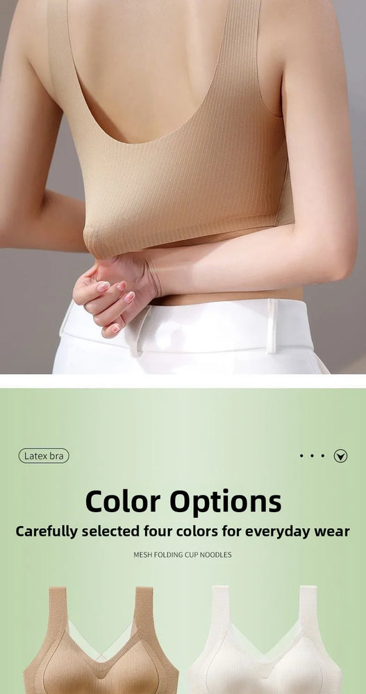 Seamless Backless Vest Bra | Adjustable Gathered Summer Fit