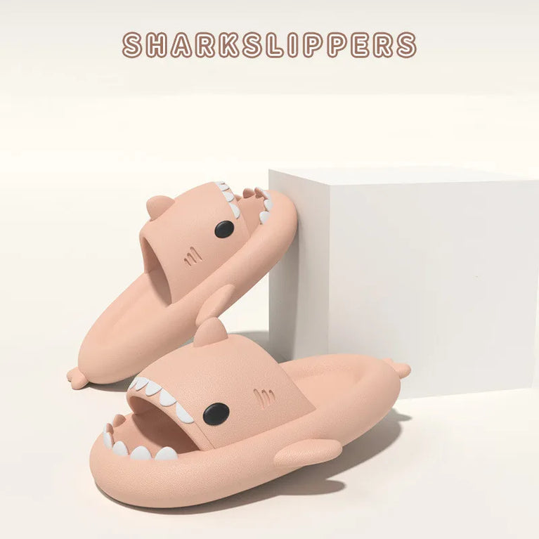 Cute Shark Platform Slides | Unisex Soft EVA Summer Sandals