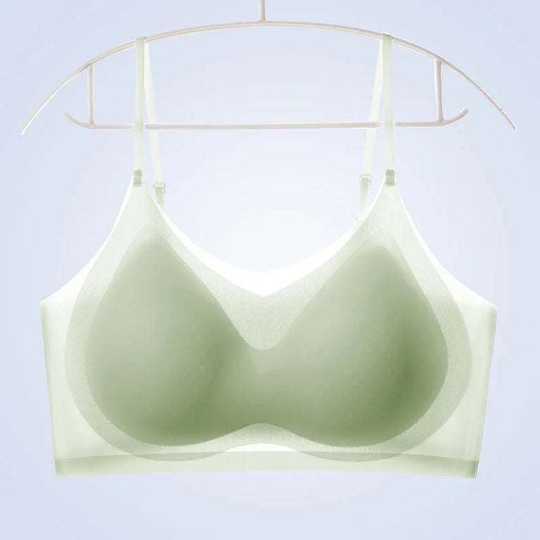 Summer Ice Silk Bralette | Seamless Air-Cooling Push-Up