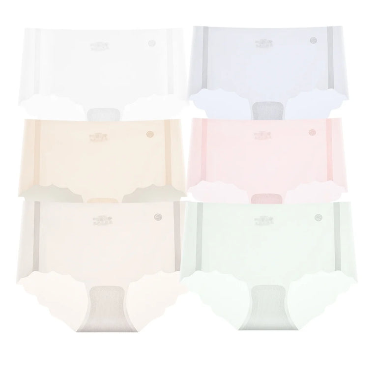 Seamless Quick-Drying Briefs (6-Pack) – Low-Rise Invisible Summer Underwear