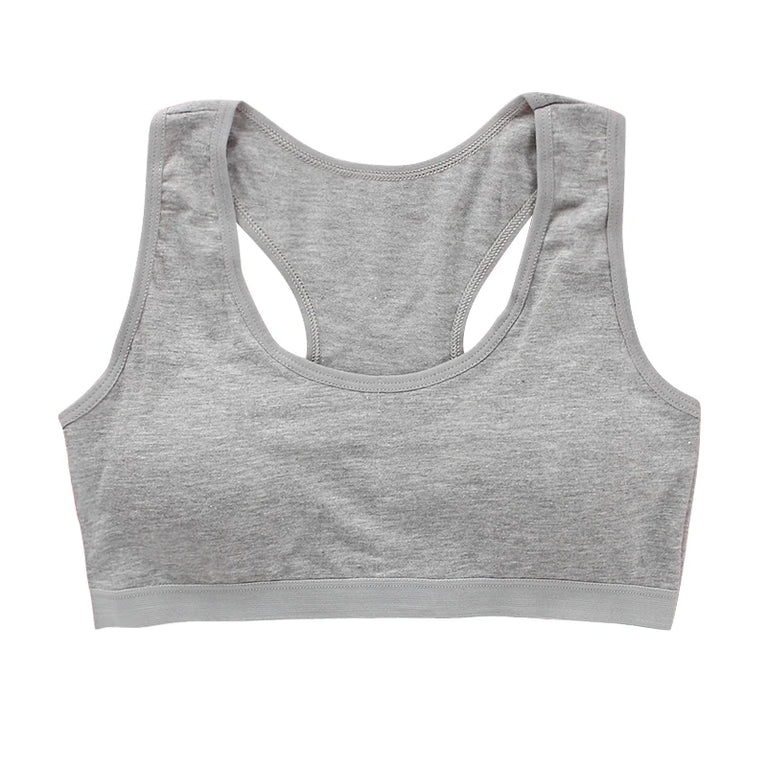 Girls' Anti-Peeping Sport Training Bra | Soft Cotton Underwear