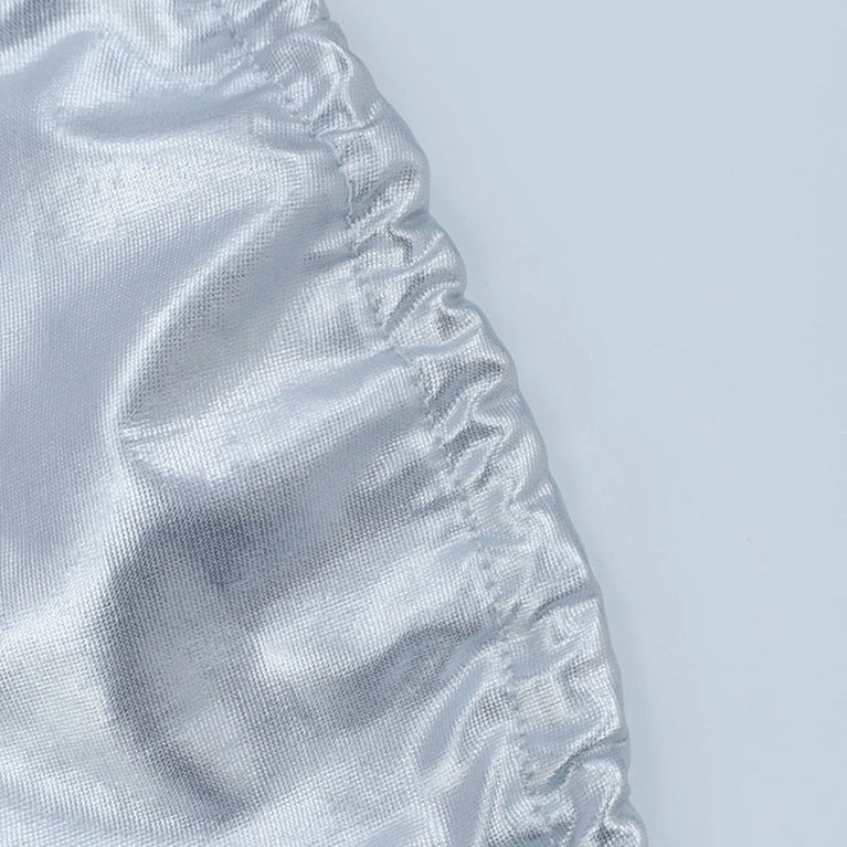 Metallic Silver Halter Bralette | Sexy Seamless Camisole