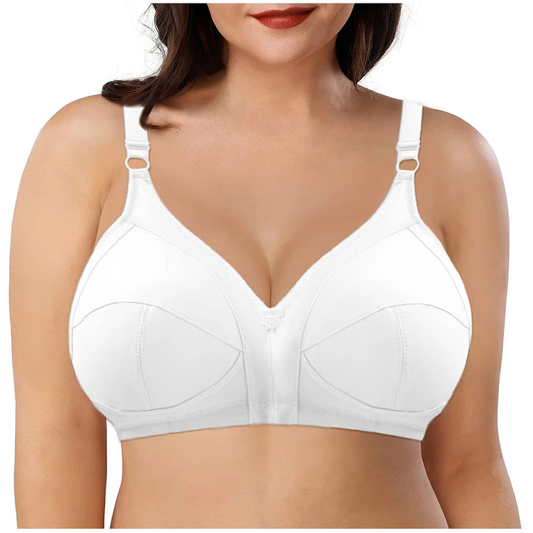 Bamboo Fiber Wireless Bra – Full Coverage Lace Comfort