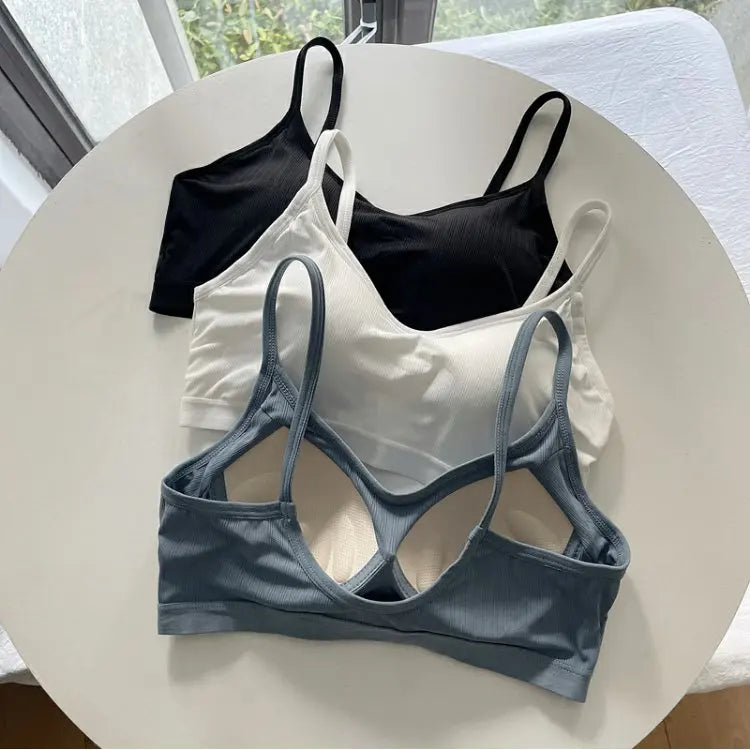Ice Silk Lace Sports Bra | Wireless Seamless Summer Vest