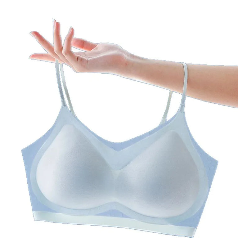 Summer Ice Silk Bralette | Seamless Air-Cooling Push-Up