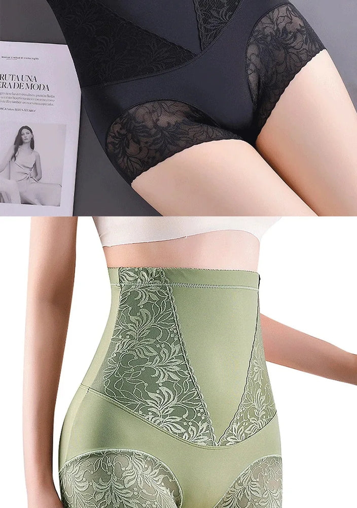 High-Waist Lace Tummy Control Panties | Professional Midsection Shaping & Body Shaper