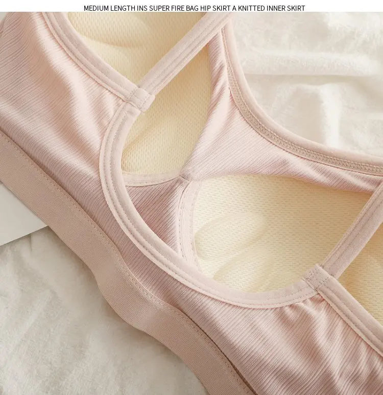 Ice Silk Seamless U-Shape Bra | Breathable Summer Sport Vest