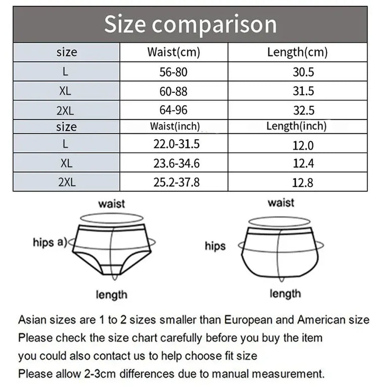 High-Waist Ice Silk Seamless Briefs – Ladies Summer Fitness Underwear