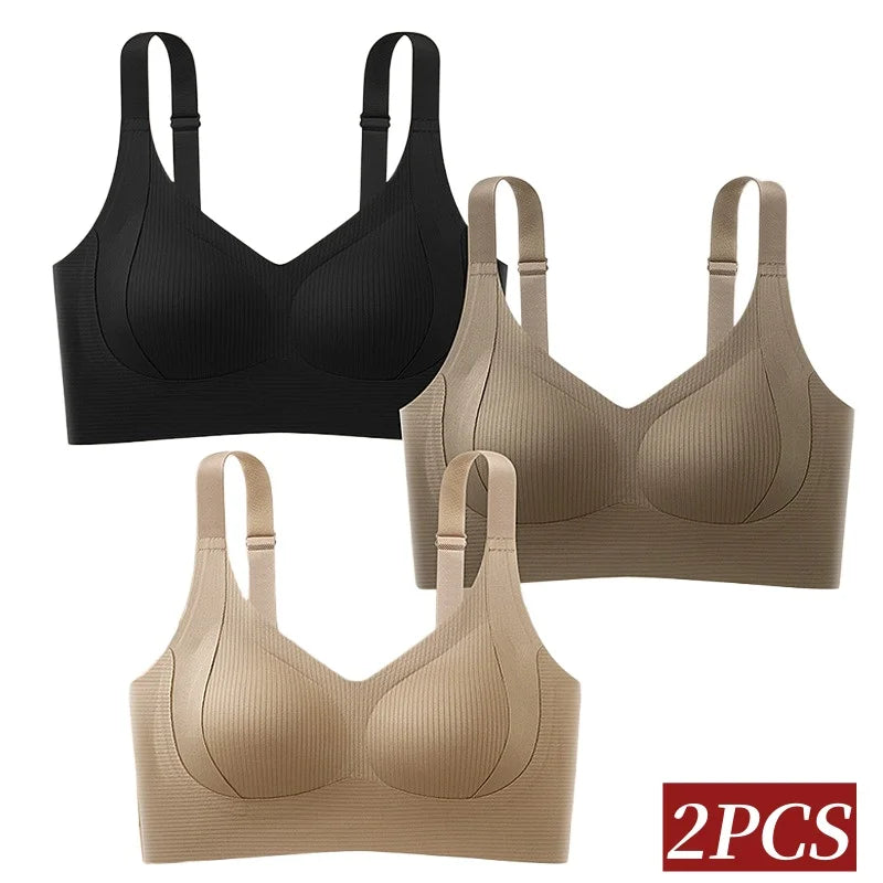 Seamless Push-Up Bra – High-Support Wireless Foundation