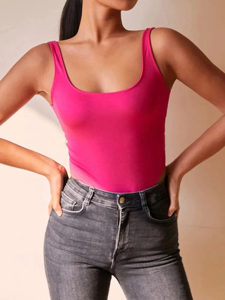 Sleeveless Backless Bodycon Bodysuit | Summer Y2K Fashion Vest