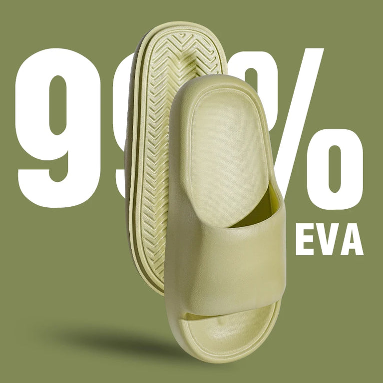 Unisex Cloud Pillow Slides | Soft EVA Anti-Slip Home Sandals